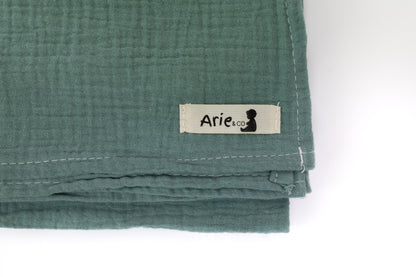 TEAL MUSLIN SWADDLE
