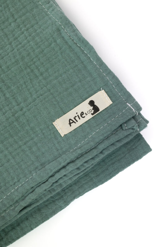 TEAL MUSLIN SWADDLE