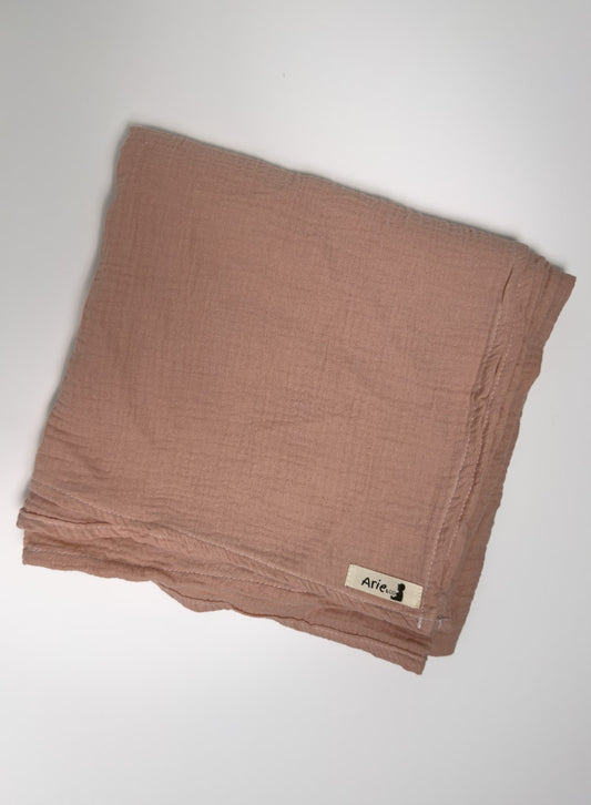 SOFT PINK MUSLIN SWADDLE